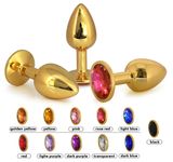 Large Size Metal Crystal Jewelry Anal Sex Toys Butt Plug