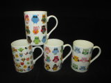 Wholesale Ceramic Coffee Mug with Colorful Owal