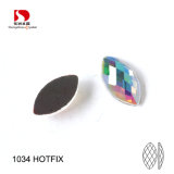 Crystal Horse Eye Flatback Hotfix Glass Rhinestone for Clothing Accessories