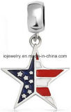 Pure 925 Sterling Silver Star European Bead Charm