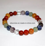 Fashion Semi Precious Stone Natural Crystal Assorted Gemstone Charming Bracelet