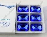 Dz-3008 Octagon Capri Blue 10X14mm Crystal Sew on Rhinestones