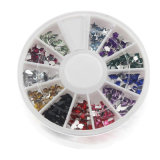 12 Mix Shape Wheel 3D Nail Art Kits More Style and Color Avaiable