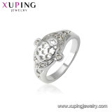 11773 Newest Design Xuping Luxury Noble Pyriform Ring with Rhodium Plated