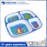 Non-Disposable Plastic Plate Fruit Food Dinner Serving Tray