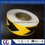 Black Yellow Arrow Reflective Material Waning Tape for Trucks