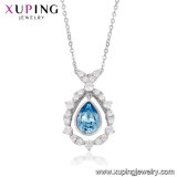 43882 Xuping Teardrop Crystals From Swarovski Wedding Necklace Jewelry for Women