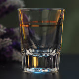 Crystal Shot Glass with Real Gold Printing