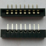 90 Degree 8 Pins Female 2.54 mm FPC Connector