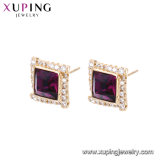 Xuping Copper Handmade Imitation CZ Stud Earrings Crystals From Swarovski