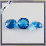 Light Aqua Shining Diamond Shape Glass Beads