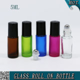 Colorful 5ml Custom Roll on Glass Bottle with Roller Ball