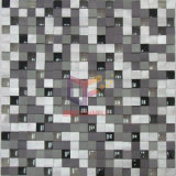 8mm and 10mm Thicknedd Mixed Glass Aluminium Mosaic (CFA28)