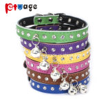 New Crystal Pet Product Pet Collar White Bells Dog Collars