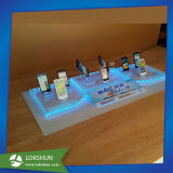 Custom Clear Acrylic Mobile Phone Display Stand with LED Light