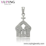 Fashion Xuping Luxury Big CZ Stone Rhodium Imitation Jewelry Pendant 30210