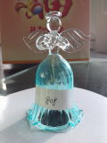 Decoration Blue Color Hanging Glass Bell