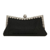 Fashion Luxury Crystal Diamond Frame Bridal Silver Clutch Bag Women Wedding Evening Handbag Purse Clutch Bag