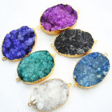 Wholesale Colors Nature Druzy Stones Jewelry pendant