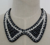 Fashion Jewelry Pearl Crystal Choker Necklace (JE0056-1)