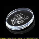 Customize Oval Clear Laser Engraved Acrylic Souvenir