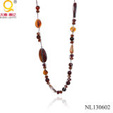 Agate Beaded Necklace Imitation Jewelry