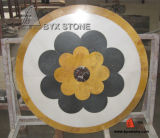 Marble Round Shape Waterjet Medallion for Floor