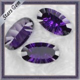 Amethyst Oval Millennium Cut Cubic Zirconia Gemstone