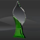 Green Tree Spade Crystal Award (T-WSPD410)