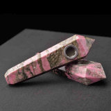 Smoking Hand Pipe Peach-Blossom Stone Hand Pipe Natural Material Smoking Pipe