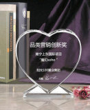 High Quality Free Customized Design Logos Crysatl Glass Award Trophy