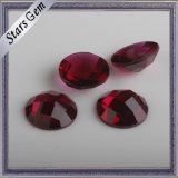 Transparent Deep Blood Red Lab Crystal Glass