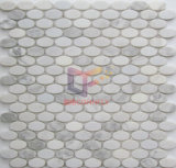 Oval Shape Natural Marble Stone Mosaic (CFS1083)