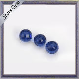 Dark Blue Checker Cut Crystal Glass Gemstone Beads