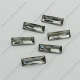 Black Diamond Rectangle Crystal Garment Stone for Wholesale