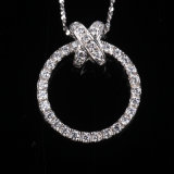 Bling Brilliant Round Fashion Hallow Cubic Zirconia Silver Jewelry