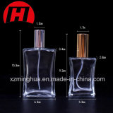 Rectangular Perfume Bottle Glass Cosmetic Bottle with Sprayer