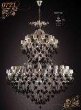 Big Black Elegant Crystal Chandelier Pendants Light (MD0771-60)