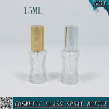 15ml Mini Clear Cosmetic Glass Perfume Spray Bottle