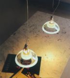 Modern Home Glass Carbon Steel Pendant Lights (706S2)