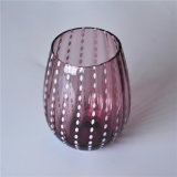 Elliptical Shape Solid Color Wine Glass