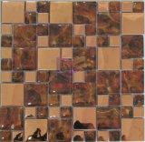 Rose Gold Mirror Face Stainless Steel Mix Crystal Mosaic (CFM846)