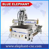 Ele 1325 Pnumatic 3 Heads CNC Milling Machine CNC Router with 3 Spindles