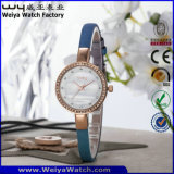 ODM Leather Strap Quartz Fashion Ladies Wrist Watch (Wy-075E)