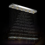 Hot! Modern Crystal Chandelier LED Pendant Lamp for Living Room 8001-6