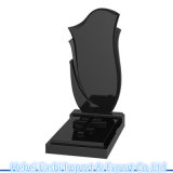 Russian Style Shanxi Black Granite Headstone with Cheap Price