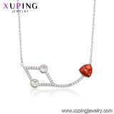 44005 Xuping New Designs Simple Shape Crystals From Swarovski Statement Necklace