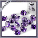 Round Brilliant Cut Amethyst Cubic Zirconia