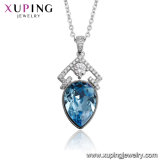 43623 Xuping Water Drop Shape Crystals From Swarovski Shinny Necklace Jewelry