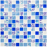 Chinese Style Flashy Crystal Glass Mosaic Ceramic Mosaics